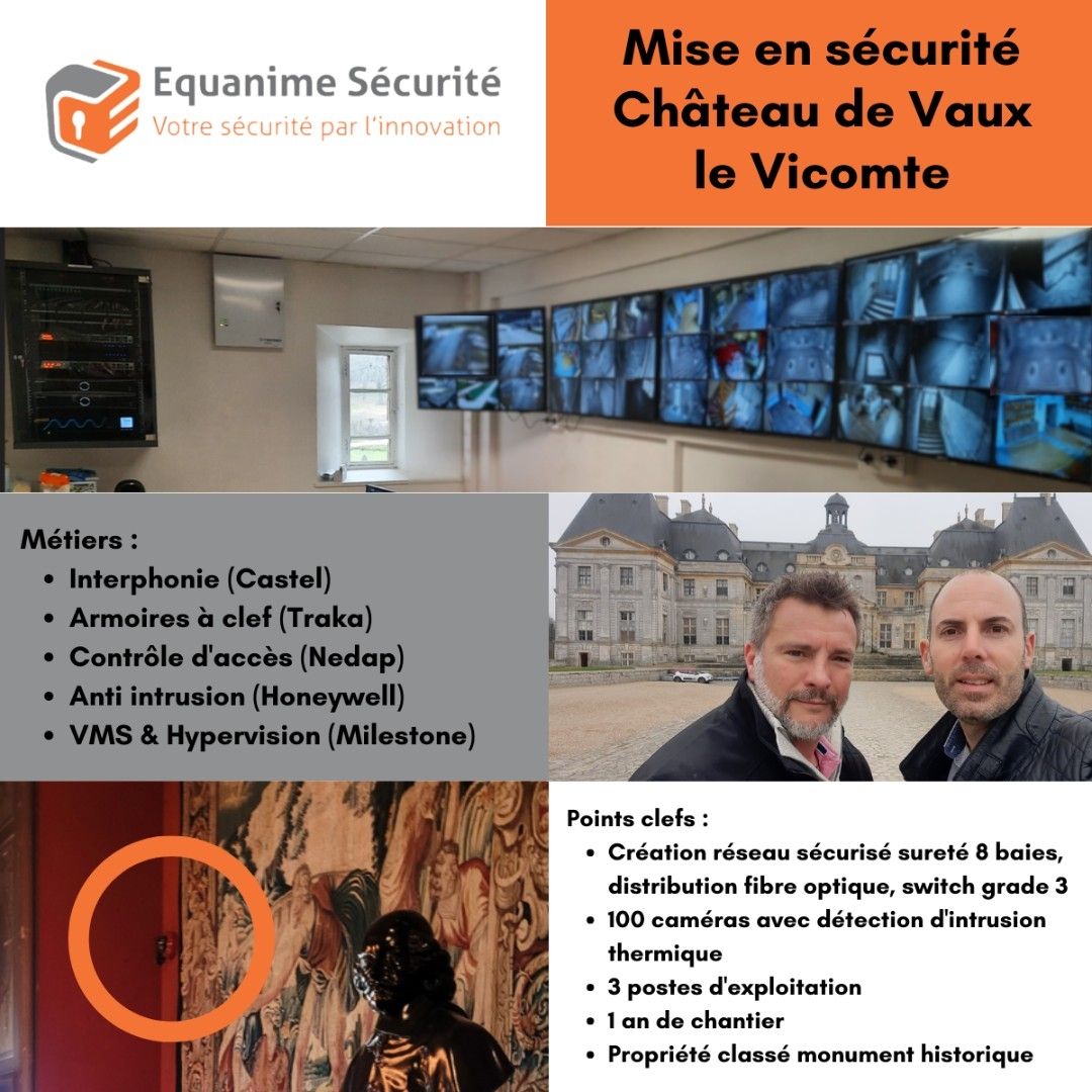 Mise en sécurité – Château de Vaux le Vicomte